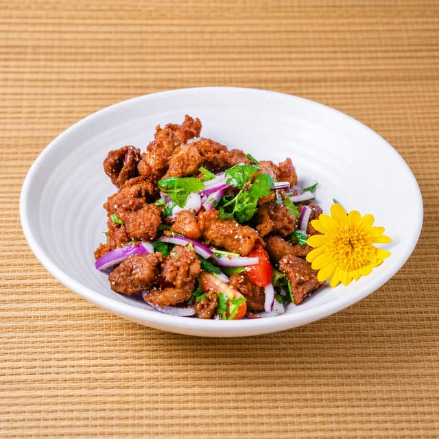 Crispy Chicken Larb.