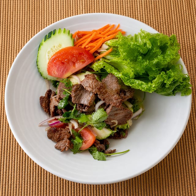 Spicy Beef Salad.