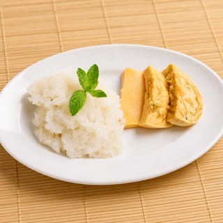 Sticky Rice and Thai Custard